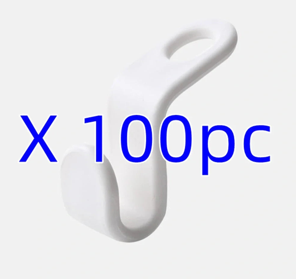 Plastic closet stack hanger rack with 6cm connectors for vertical wardrobe organisation