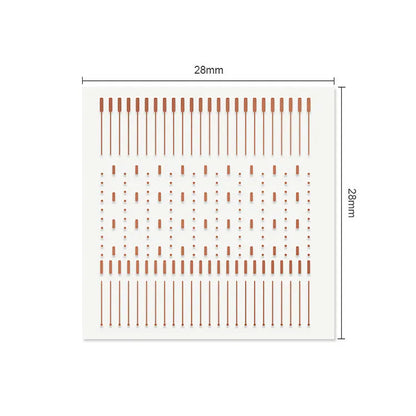 Red copper square spot welding patch for mobile phone repair, 28mm length, 28mm thickness, 1mm width