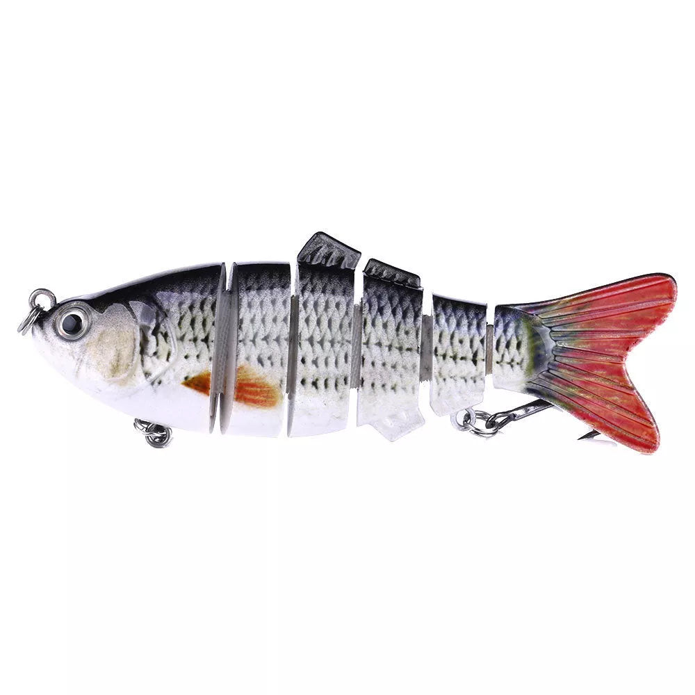 Plastic bait fish with high-strength hooks for effective fishing