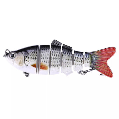 Plastic bait fish with high-strength hooks for effective fishing