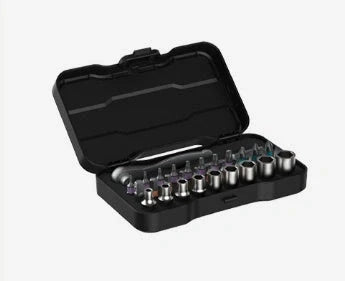 24-in-1 Ratchet Screwdriver Set with S2 alloy steel bits and compact handle