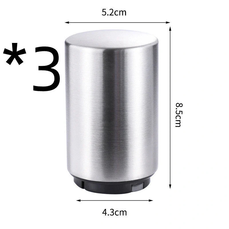 Stainless steel automatic beer bottle opener with one-hand operation