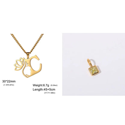 Stainless steel fashion necklace with geometric cross chain design and electroplated finish in gold or silver colour