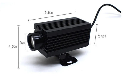 Green laser fog light warning lamp, aluminium, 66 x 43mm, 8-36V, for car truck motorcycle