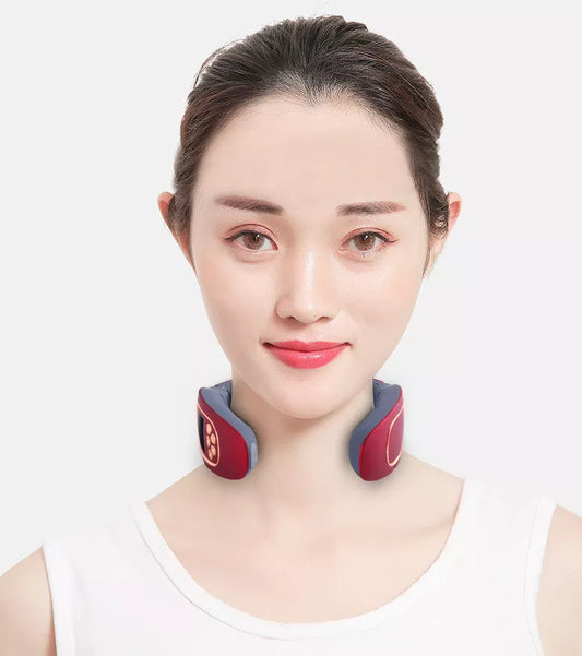 Intelligent Neck Cervical Massager with remote control and USB charging