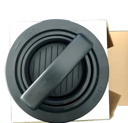 Square burger press with non-stick coating creating uniform 12.5cm patties