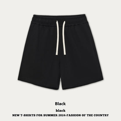 Cotton denim loose-fit casual pants for baby boys and girls in summer colours