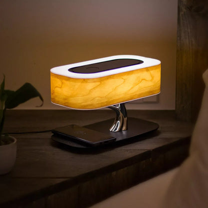 Creative Tree Light Table Lamp with Bluetooth speaker and wireless charging