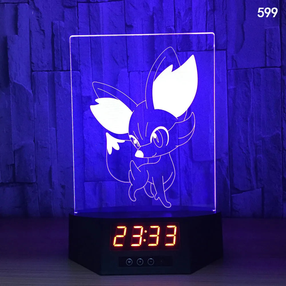 Glowing 3D dolphin LED night light on a table with remote control