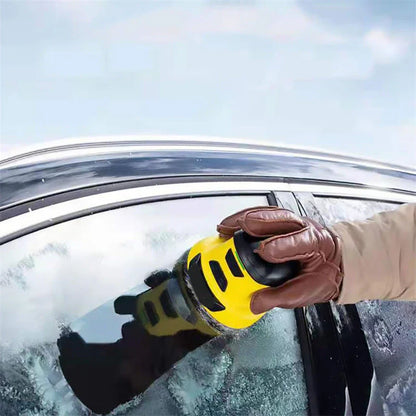 Cordless electric snow and ice scraper with long-lasting battery and scratch-resistant design for effortless windshield clearing