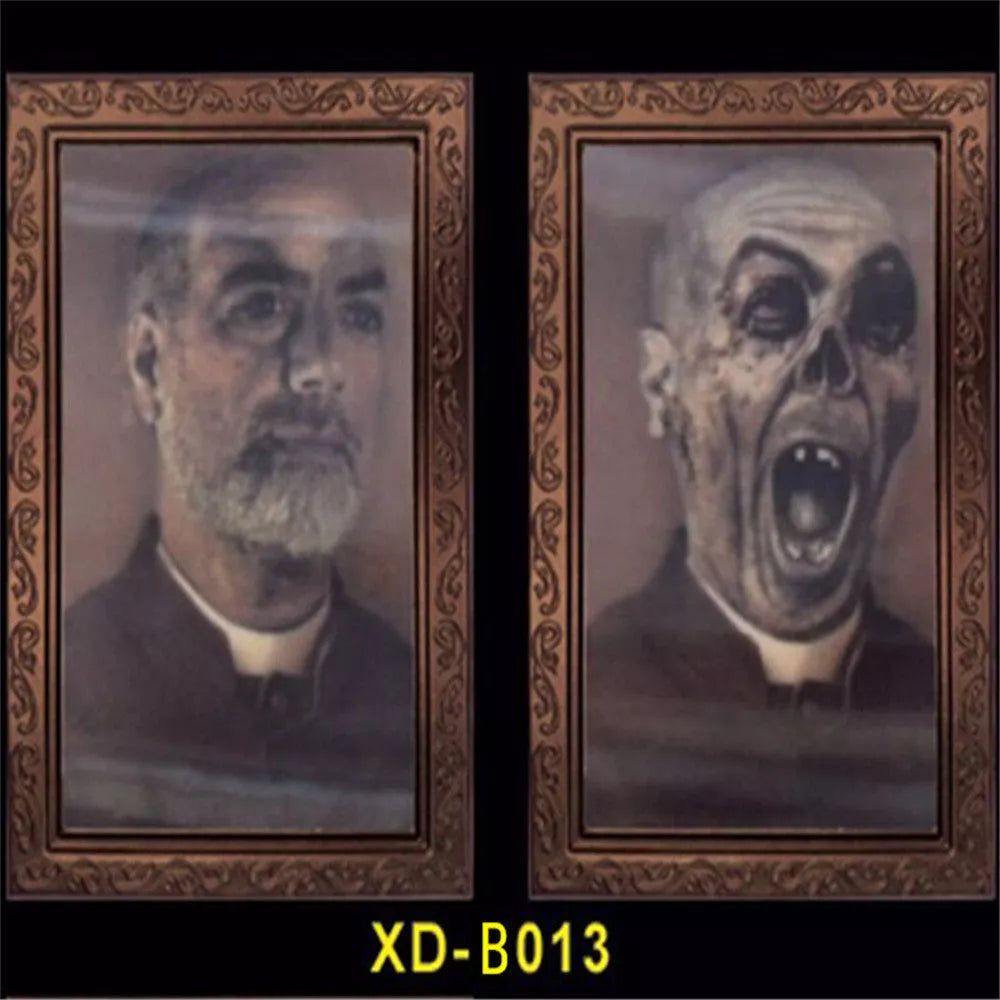 3D People Ghost Festival Changing Photo Frame with visual illusion effect for Halloween