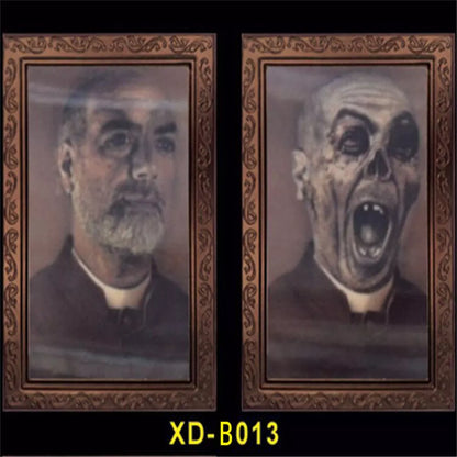 3D People Ghost Festival Changing Photo Frame with visual illusion effect for Halloween
