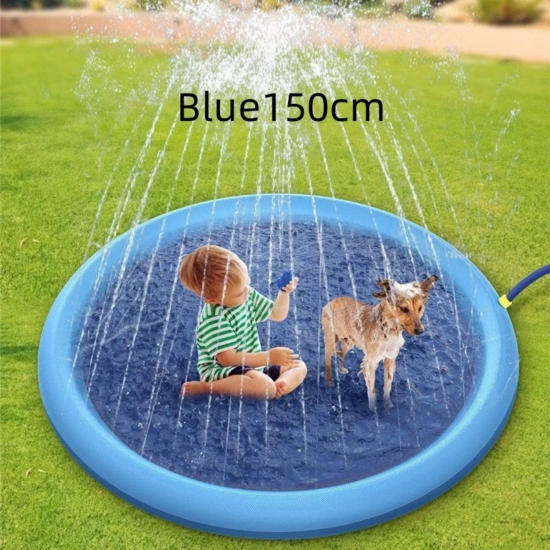 Splash Pad for Kids and Pets - Durable, Non-Slip Outdoor Water Play Mat for Refreshing Backyard Fun