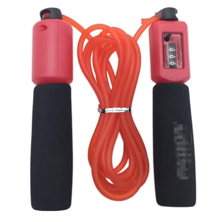 Adjustable 3 metre skipping rope with sponge handles in multiple colour options