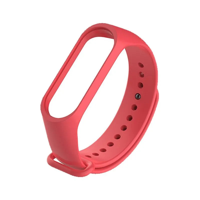 Silicone replacement strap for Xiaomi Mi Band 3 fitness tracker in multiple colour options