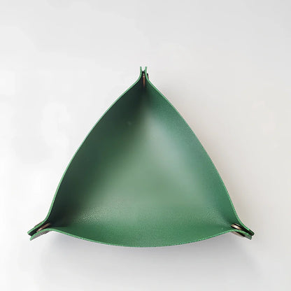 Open-top leather jewellery storage box in six colours with 25cm and 17cm size options