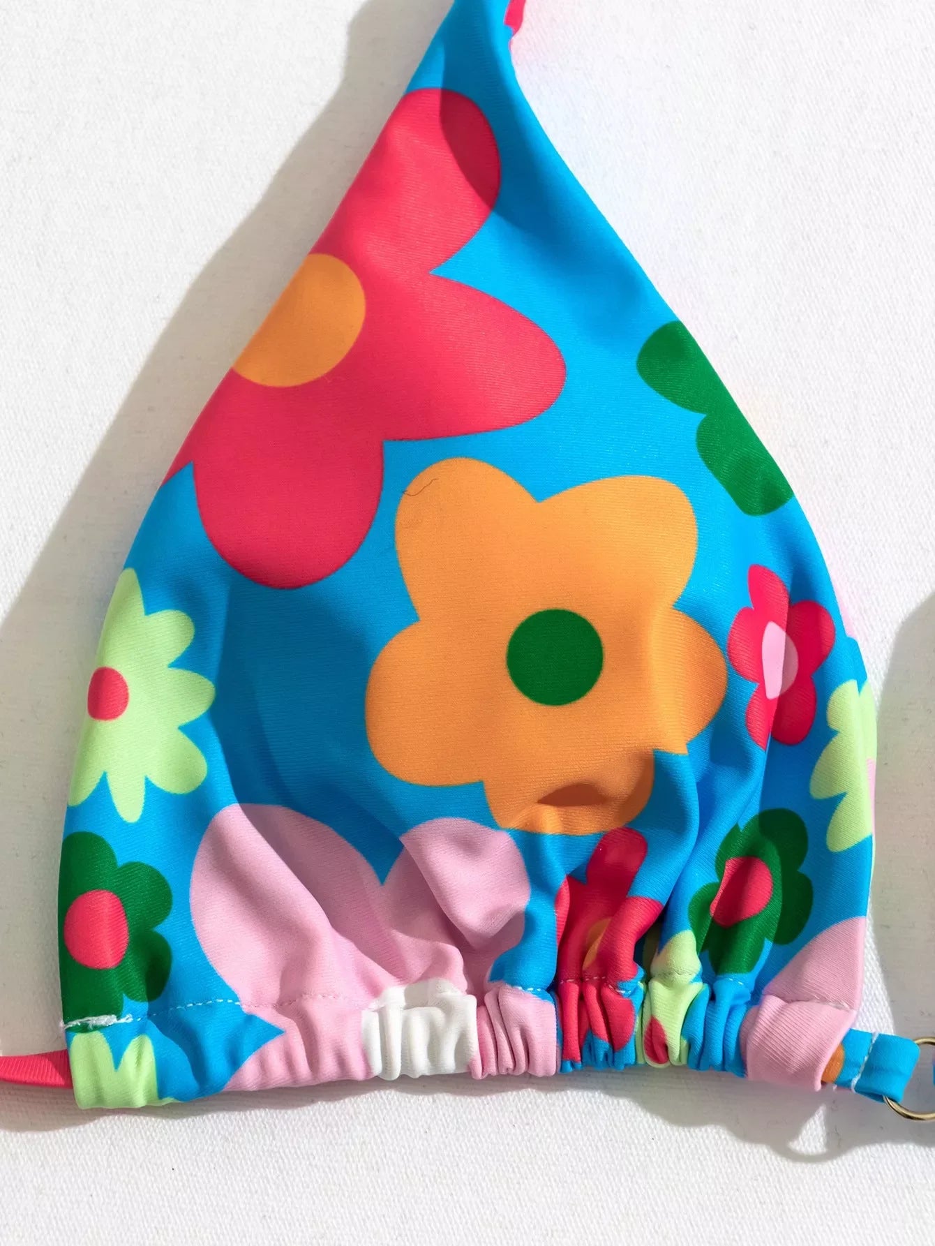 Ladies Fashion Personality Print Split Bikini with chest pad in picture color