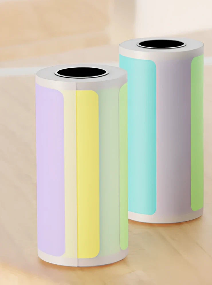 Portable mini label printer with Bluetooth connectivity and thermal printing technology