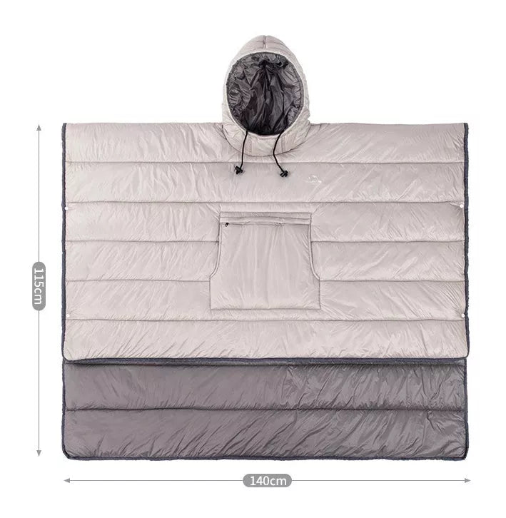 Portable Camping Quilt in khaki, deep blue, or wax apple purple, lightweight and waterproof for outdoor use