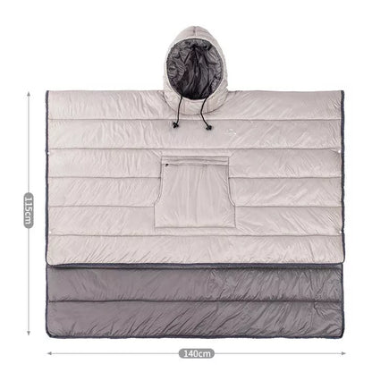 Portable Camping Quilt in khaki, deep blue, or wax apple purple, lightweight and waterproof for outdoor use