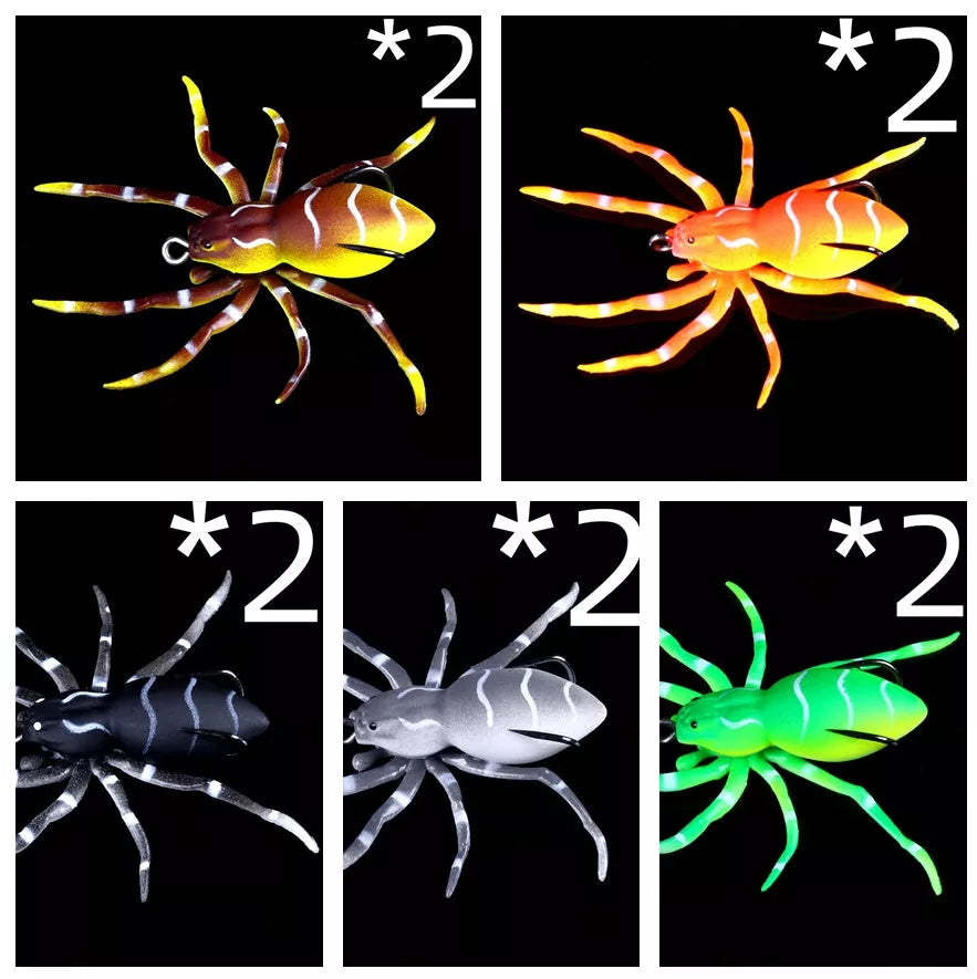 Bionic Soft Frog Lure 8cm 7g in various colors for realistic fishing bait