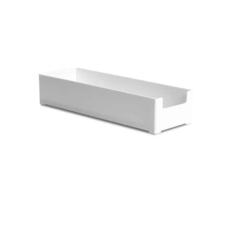 White ABS plastic combinable drawer organizer for customizable storage solutions