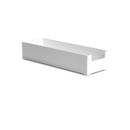 White ABS plastic combinable drawer organizer for customizable storage solutions