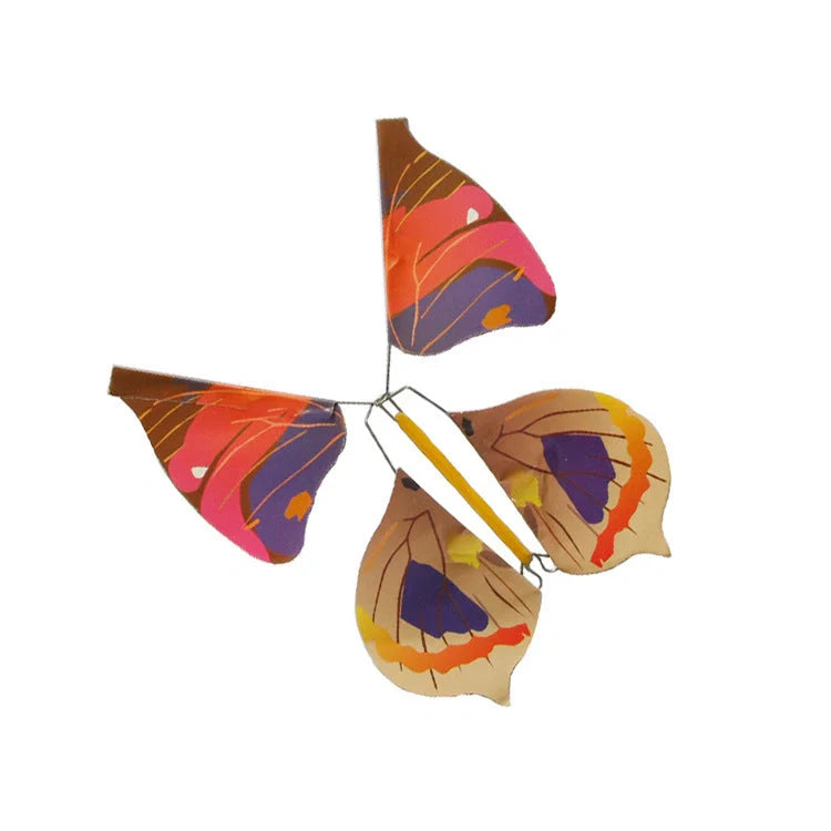 Metal Bracket Butterfly Magic Props for children, showcasing its simple design and vibrant colors