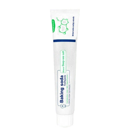 Whitening blueberry toothpaste in a variety of color and pack options, featuring baking soda and natural ingredients for a clean, fresh smile.