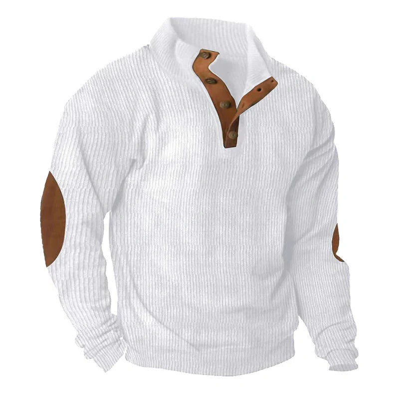 Comfy Corduroy Stand Collar Sweater in various colors for stylish and comfortable wear