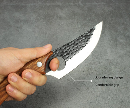 Handcrafted stainless steel boning knife with ergonomic handle for precision cooking tasks
