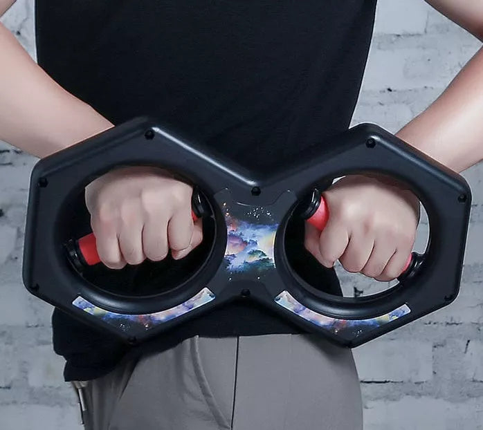 Office Fitness Multifunctional 8-character Wrist Power Machine in black and pink for grip strength training