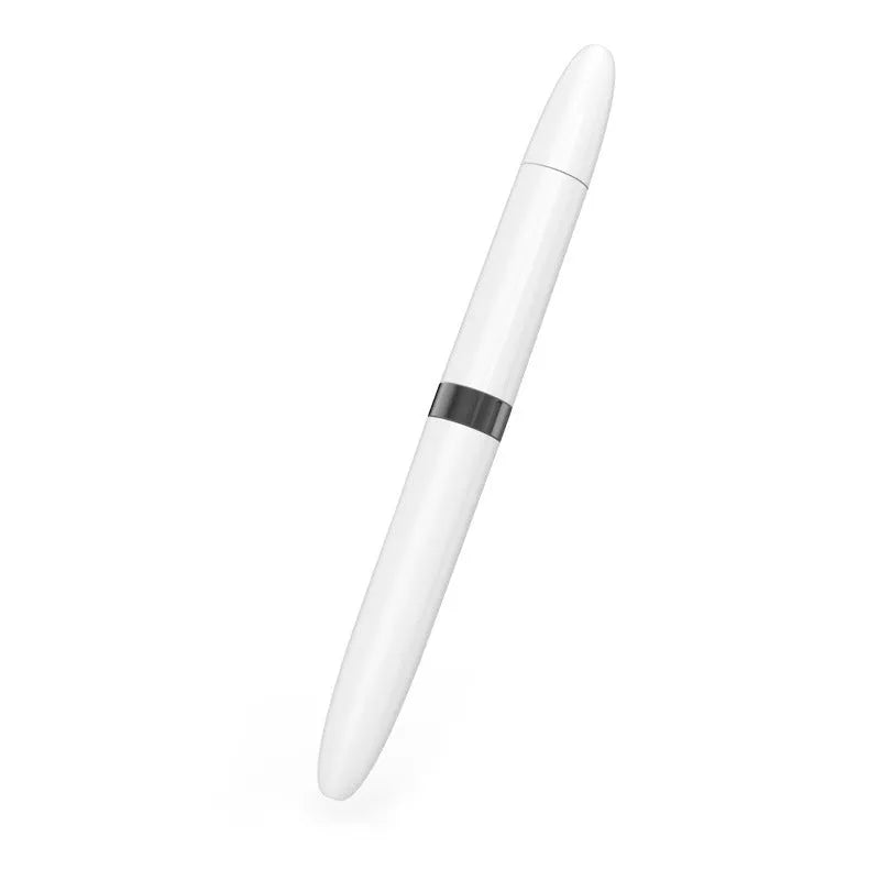 Blue electronics cleaning pen with metal nib, brush, and sponge for cleaning earbuds and phones