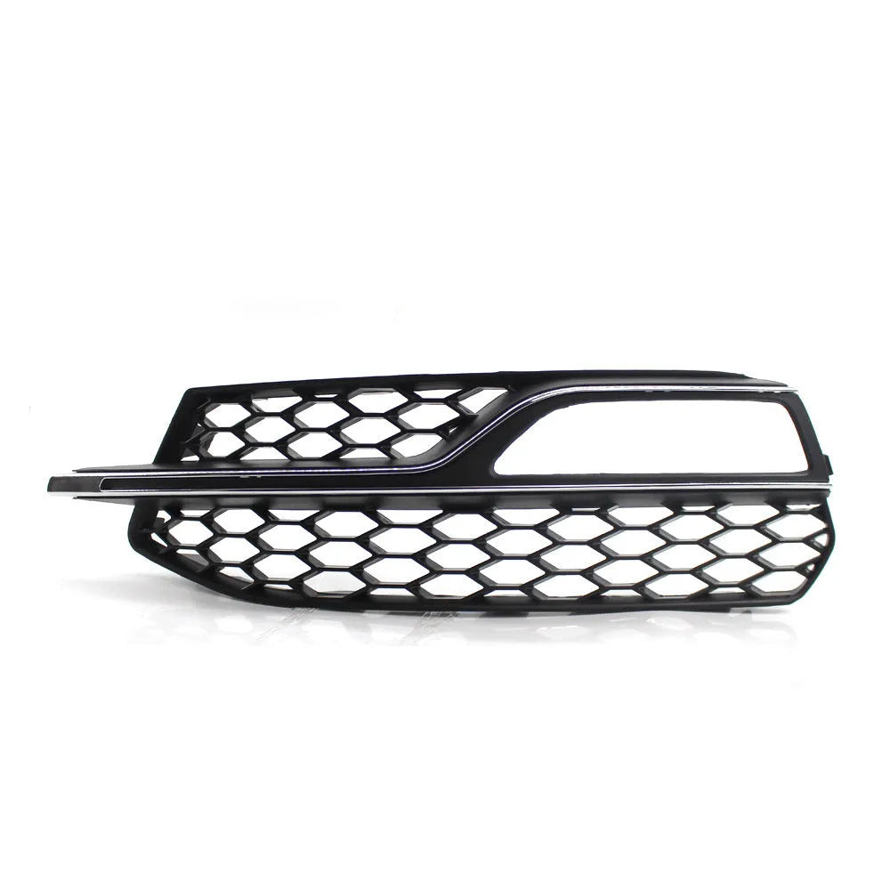 Black ABS plastic fog lamp grille for 2013-2016 Audi A3 Sport and S3 front bumper.