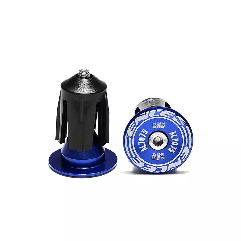 Aluminum alloy bicycle handle block accessories in black, red, blue, and purple