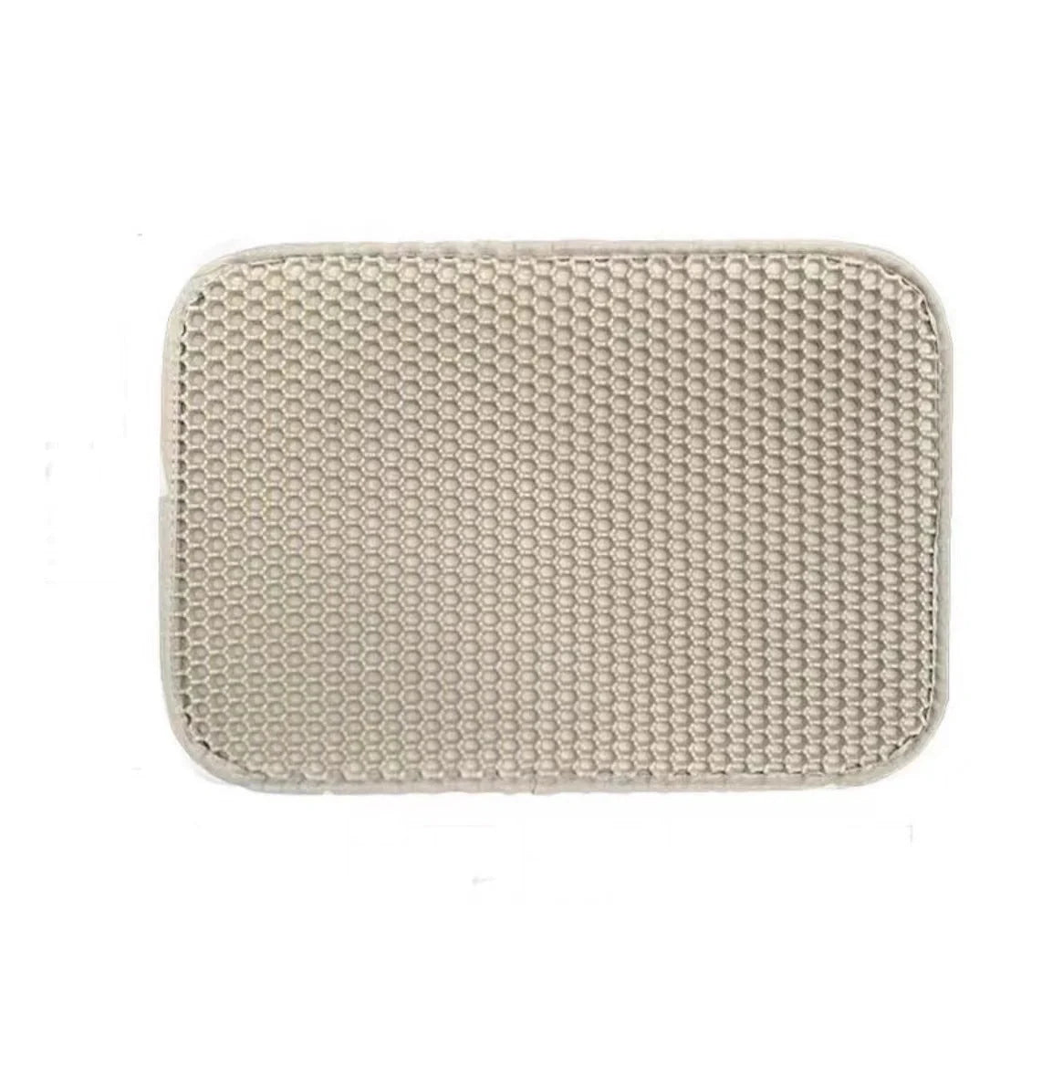 Waterproof cat litter mat with honeycomb design for easy cleanup