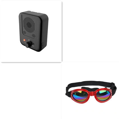 Ultrasonic anti-barking device for dogs with automatic 50-foot detection, suitable for outdoor mounting