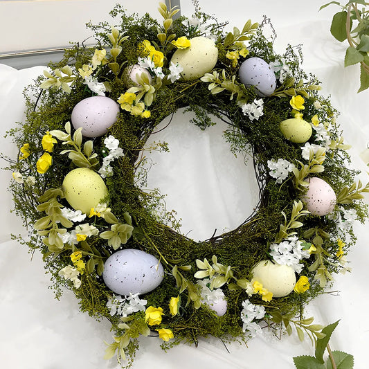 Nordic Easter egg simulation garland measuring 36cm with TPE material construction