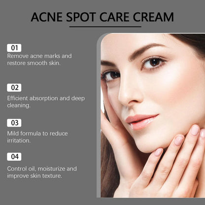 15g tube of hydrating acne face cream with tea tree oil and aloe for blemish treatment