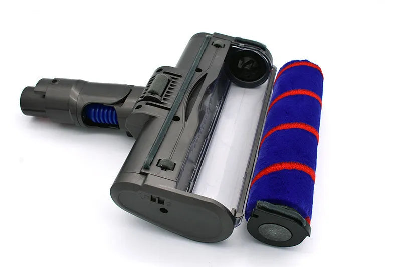 Dyson V7 to V11 compatible electric floor brush head with soft velvet rolling brush measuring 260mm
