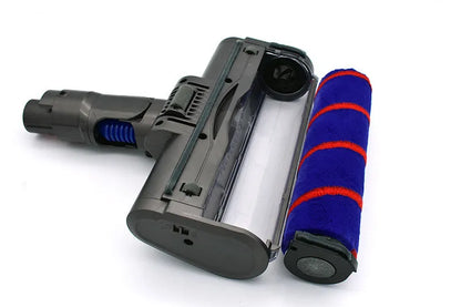Dyson V7 to V11 compatible electric floor brush head with soft velvet rolling brush measuring 260mm
