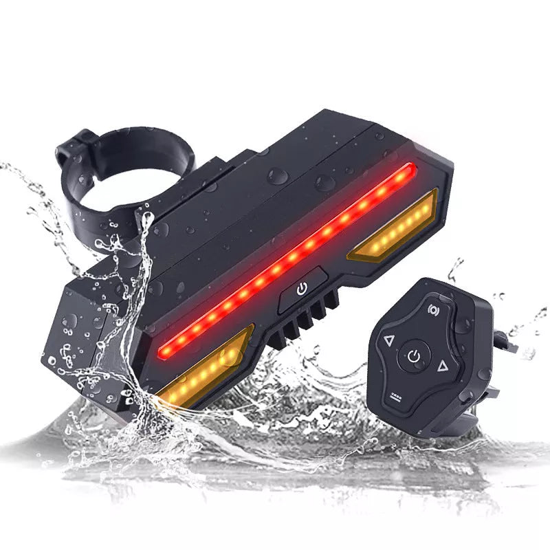 Bicycle Smart Tail Light with wireless remote and IPX4 waterproof rating