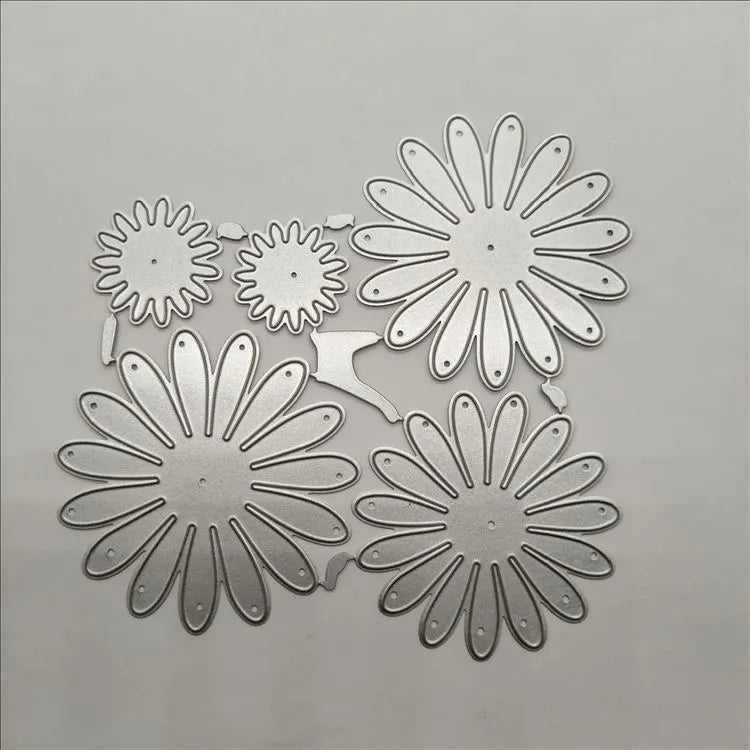 Silver high carbon steel cake cutting mould tool with floral pattern etching capability