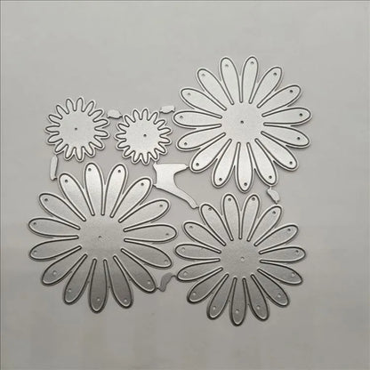 Silver high carbon steel cake cutting mould tool with floral pattern etching capability