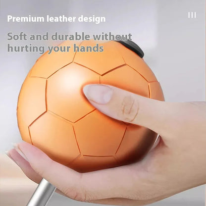 Vertical boxing reaction speed ball with roly-poly base and focus mitts in orange and grey colour options