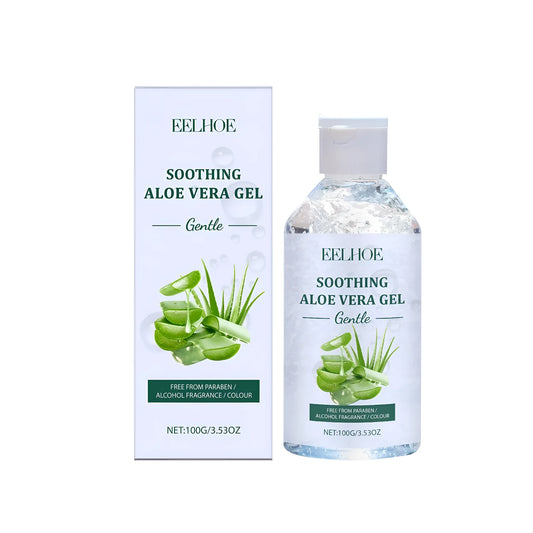 100g aloe vera gel bottle with glycerin and sodium hyaluronate for skincare hydration