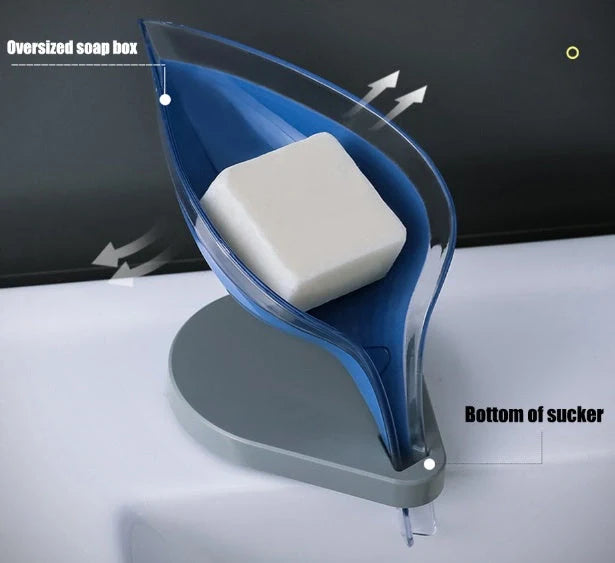 Creative suction cup soap holder for sink organization in multiple colors