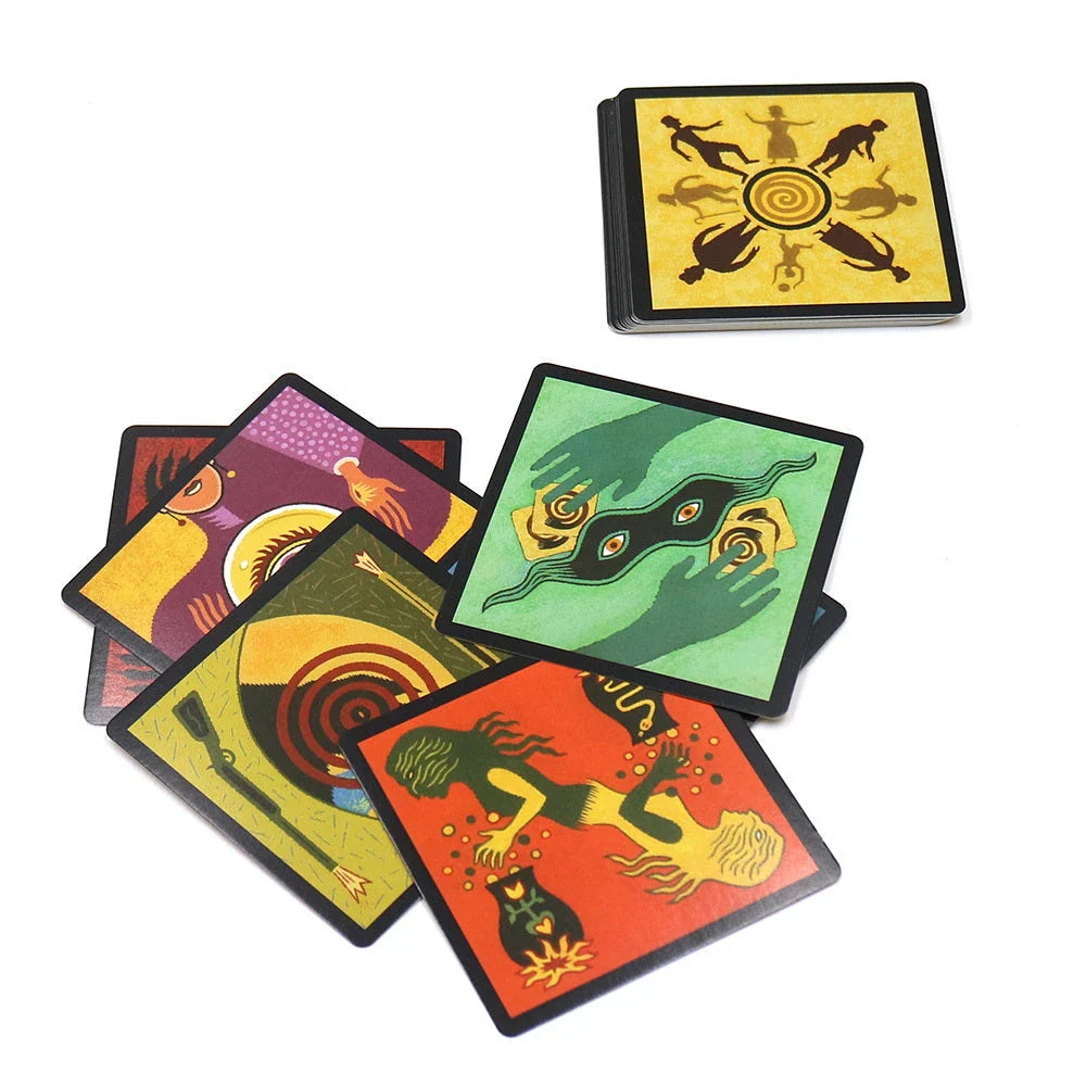 Werewolf Party Game with colorful cards and box, perfect for family game nights and social gatherings
