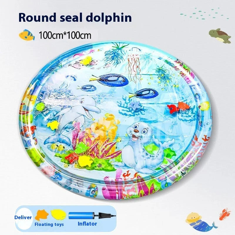 Cooling Pet Water Bed Cushion with vibrant designs for pets and children to enjoy refreshing relief from summer heat
