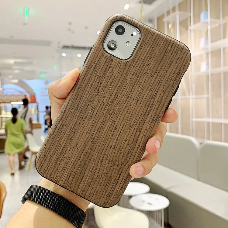 Wooden iPhone back cover case in rosewood, teak, or walnut for iPhone models